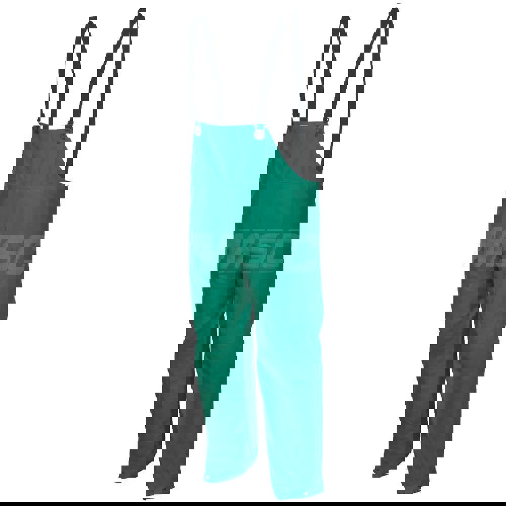 Rain Bib Overalls: Size 5X-Large, Polyester & Polyvinylchloride